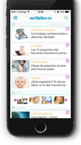 Ser Padres App. Embarazo, bebés, niños, familia, alimentación, salud. screenshot 1