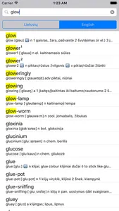 Anglonas - the English-Lithuanian dictionary screenshot 2