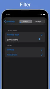 BirthdaysPro HD screenshot 4