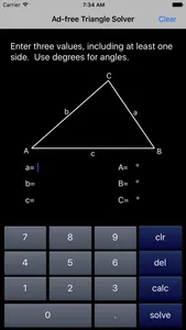 Triangle Solver screenshot 0