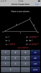 Triangle Solver screenshot 1