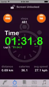 Pedometer Lite screenshot 1