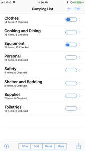 Camping List screenshot 0