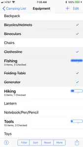 Camping List screenshot 1