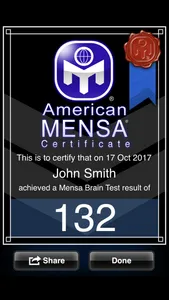 American Mensa Brain Test screenshot 4