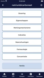 Anesthesiologie medicatie screenshot 2