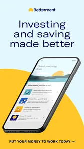 Betterment Invest & Save Money screenshot 0