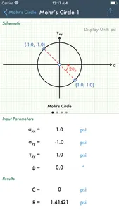 Mohr's Circle screenshot 1