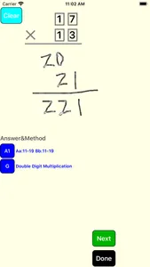 2 Digit Multiplication screenshot 4