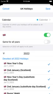 UK Holidays 2023 edition screenshot 1