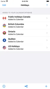 Canadian Holidays screenshot 3