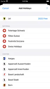 Feiertage Schweiz screenshot 3