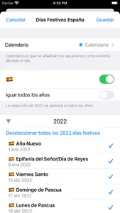 Días festivos España 2023 screenshot 0