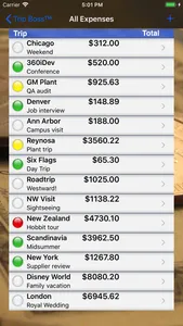 Trip Boss Expense manager screenshot 2