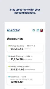 CAFCU Mobile screenshot 1