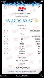 Mega Millions Results by Saemi screenshot 0