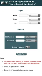 EBMcalc Nutrition screenshot 2