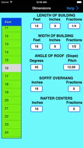 BuildersCalcsRoof screenshot 1