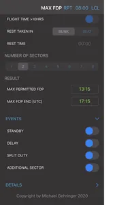 Max Flight Duty Period screenshot 1
