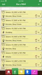 Headache Diary Pro screenshot 1