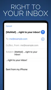 MeMail - Email yourself fast! screenshot 3