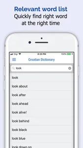 Croatian Dictionary Elite screenshot 1