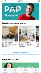 PAP immobilier vente location screenshot 0