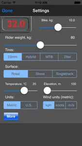 Bike Calculator screenshot 1