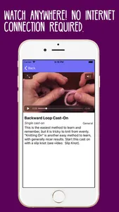 KnittingHelp Video Reference screenshot 1
