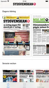 Sydsvenskan E-tidning screenshot 0