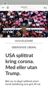 Sydsvenskan E-tidning screenshot 3