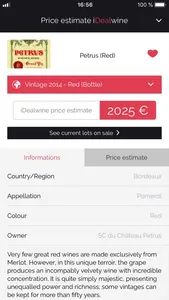 iDealwine - Wine Price screenshot 2