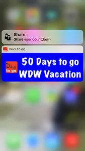 Days to go WDW countdown to your Disney Vacation screenshot 1