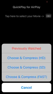 Quick AirPlay - Optimized for your iPhone videos screenshot 0