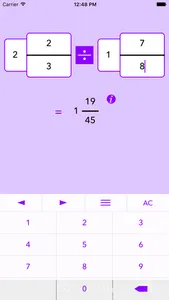 Fraction Help Calculator screenshot 0