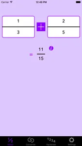 Fraction Help Calculator screenshot 2