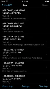 Log GPS screenshot 1