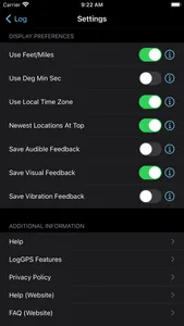 Log GPS screenshot 2