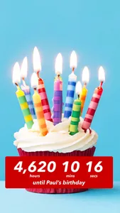 Birthday Countdown ‎ screenshot 0