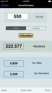 Hectares, Area Calc/Converter screenshot 3