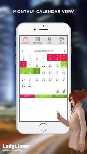 LADYTIMER Period Calendar screenshot 1