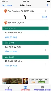 Bay Area Traffic Monitor screenshot 1