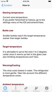 Wine Temperatures screenshot 1