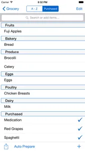 Smart Shopping List A LA CARTE screenshot 1