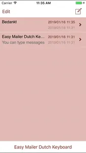 Easy Mailer Dutch Keyboard screenshot 1