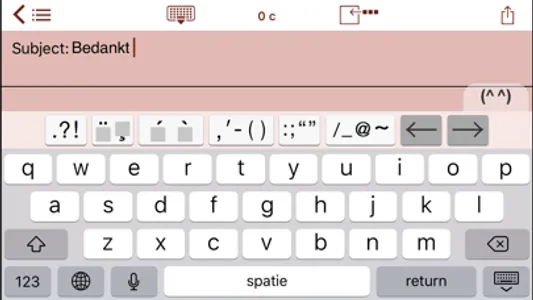 Easy Mailer Dutch Keyboard screenshot 2