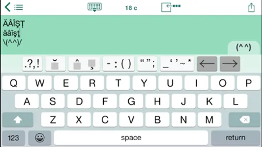 Easy Mailer Rumanian Keyboard screenshot 1