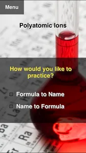 Chemistry Formula Practice screenshot 1