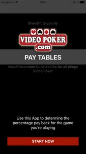 Video Poker Pay Tables screenshot 0