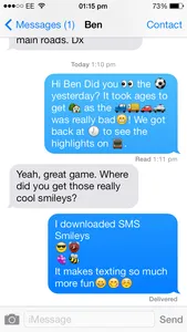 SMS Smileys Free - New Emoji Icons screenshot 1